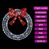 Krans med LED -stripelys Flerfarget 75 cm Akryl