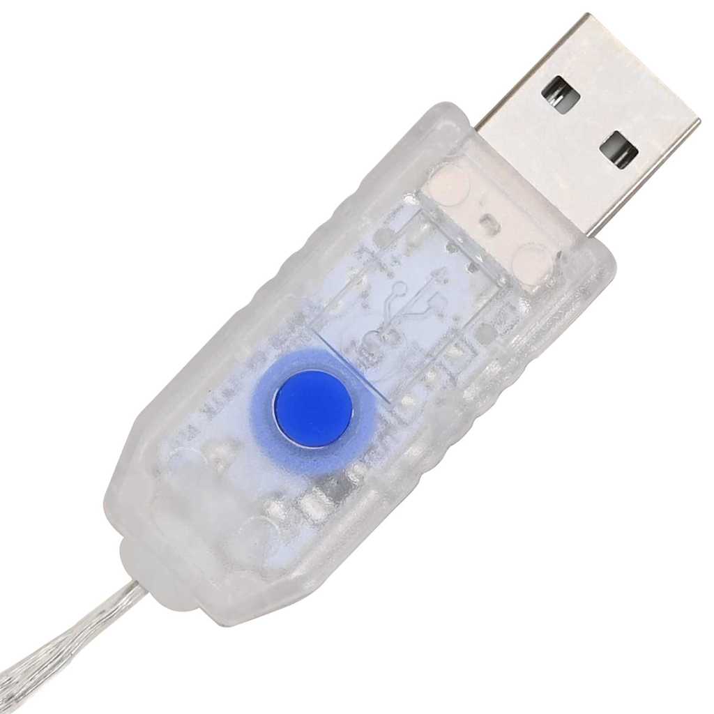 Krans med LED -stripelys Varmhvit 90 cm Akryl