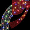 Krans med LED -stripelys Flerfarget 120 cm Akryl