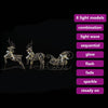 LED Reinsdyr med 60 LED 3 pcs Varmhvit PET