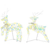 LED Reinsdyr med 40 LED 2 pcs Varmhvit PET