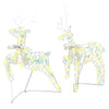 LED Reinsdyr med 60 LED 3 pcs Varmhvit PET