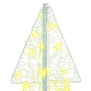 Juletre med 100 LED Varmhvit 120 cm Akryl