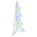 Juletre med 100 LED Flerfarget 120 cm Akryl