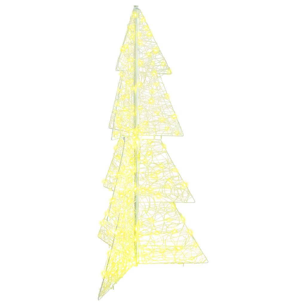 Juletre med 160 LED Varmhvit 150 cm Akryl