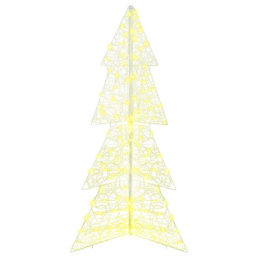 Juletre med 160 LED Varmhvit 150 cm Akryl