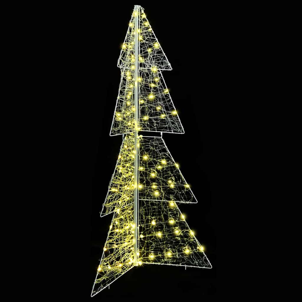 Juletre med 160 LED Varmhvit 150 cm Akryl