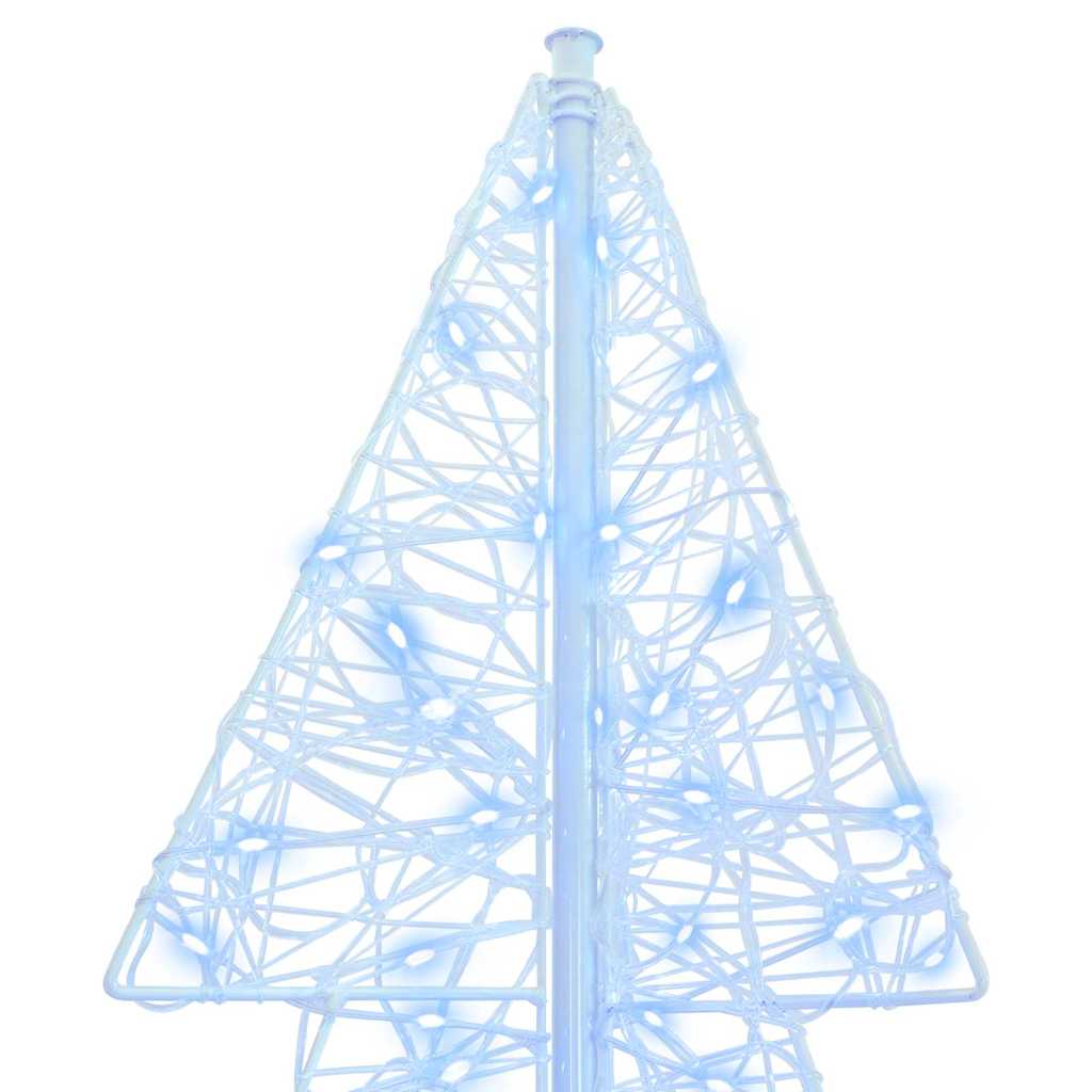 Juletre med 160 LED Kald Hvit 150 cm Akryl