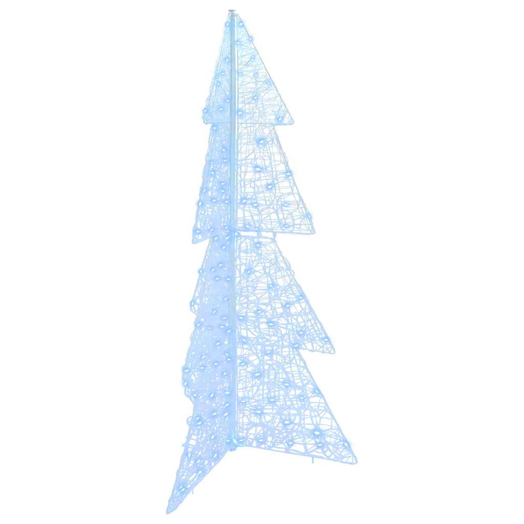 Juletre med 160 LED Kald Hvit 150 cm Akryl