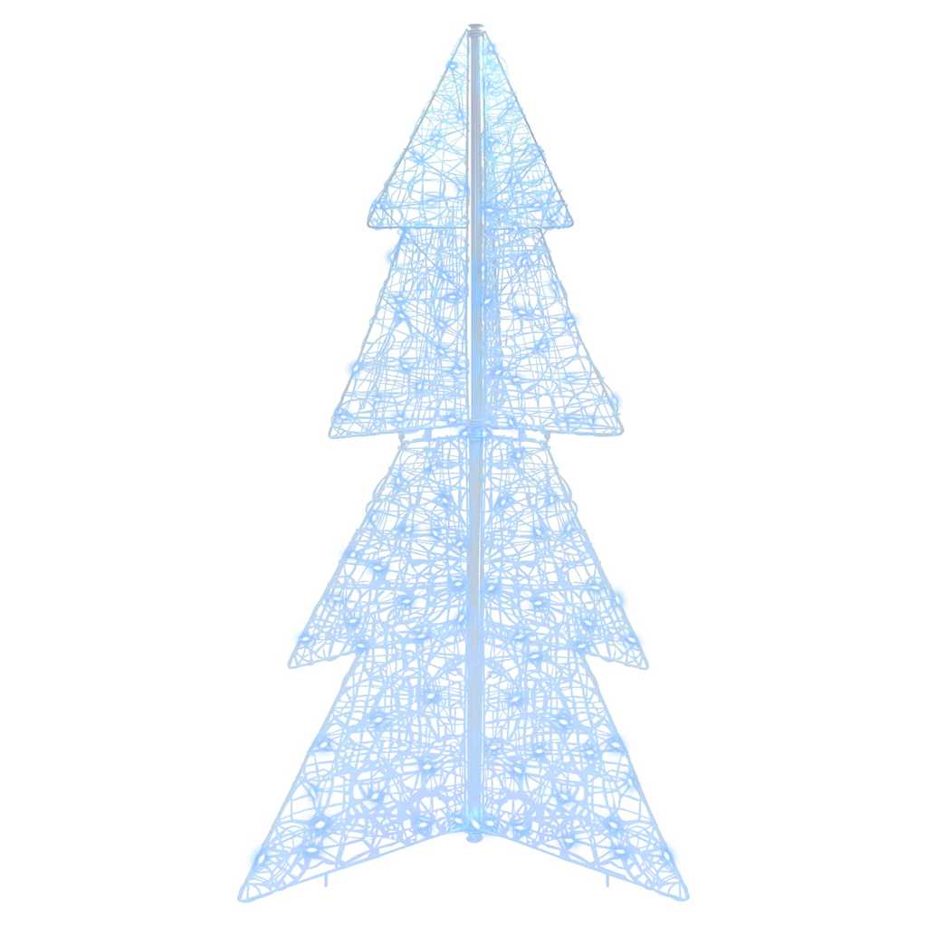Juletre med 160 LED Kald Hvit 150 cm Akryl