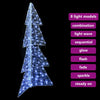 Juletre med 160 LED Kald Hvit 150 cm Akryl