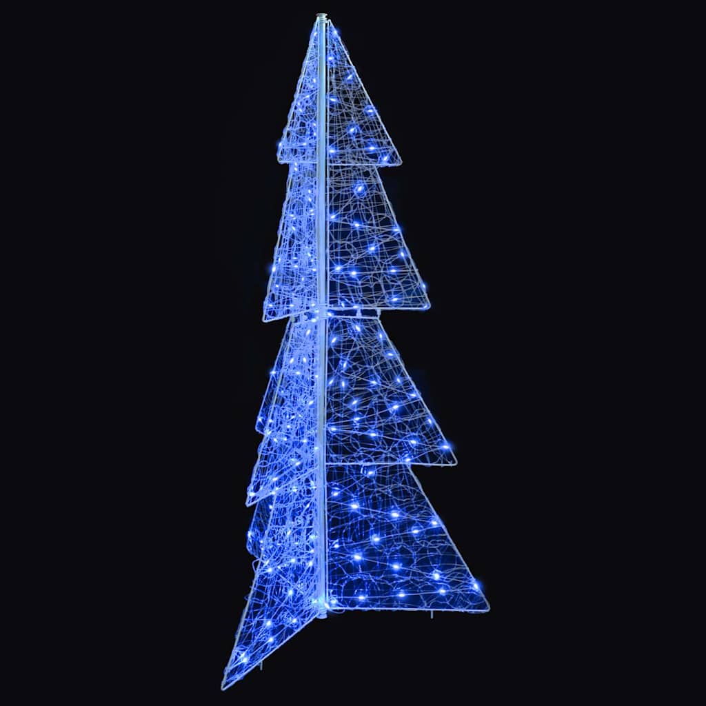 Juletre med 160 LED Blå 150 cm Akryl