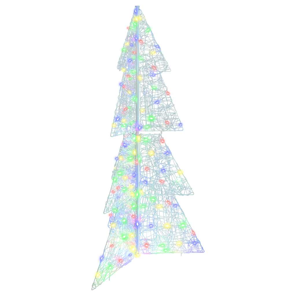Juletre med 160 LED Flerfarget 150 cm Akryl