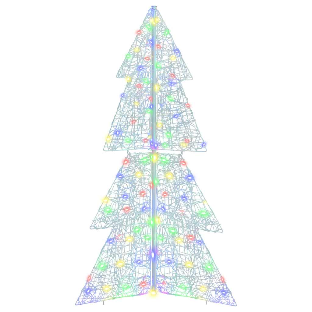 Juletre med 160 LED Flerfarget 150 cm Akryl