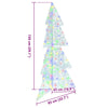 Juletre med 160 LED Flerfarget 150 cm Akryl