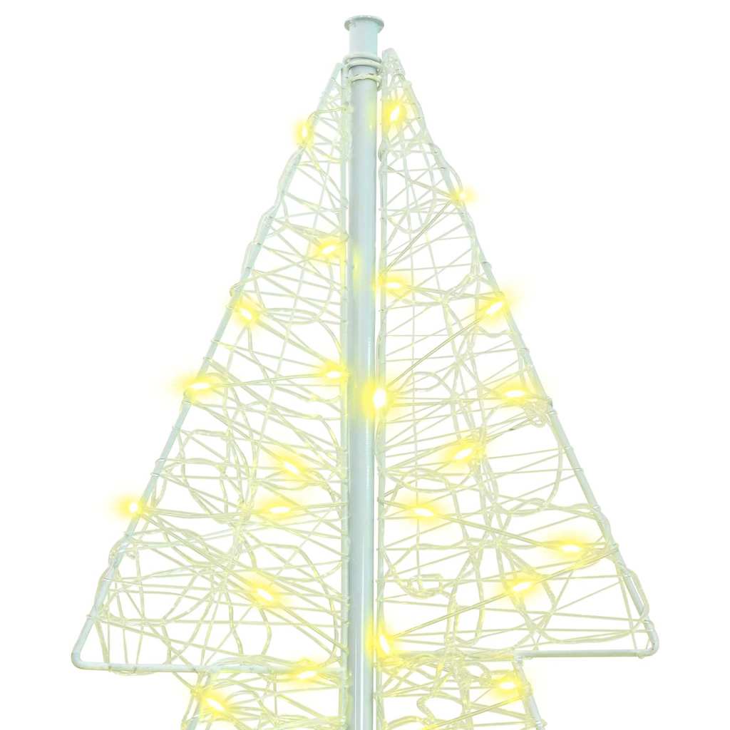 Juletre med 240 LED Varmhvit 180 cm Akryl