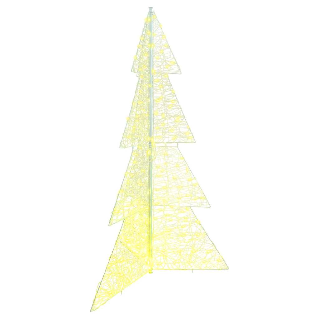 Juletre med 240 LED Varmhvit 180 cm Akryl