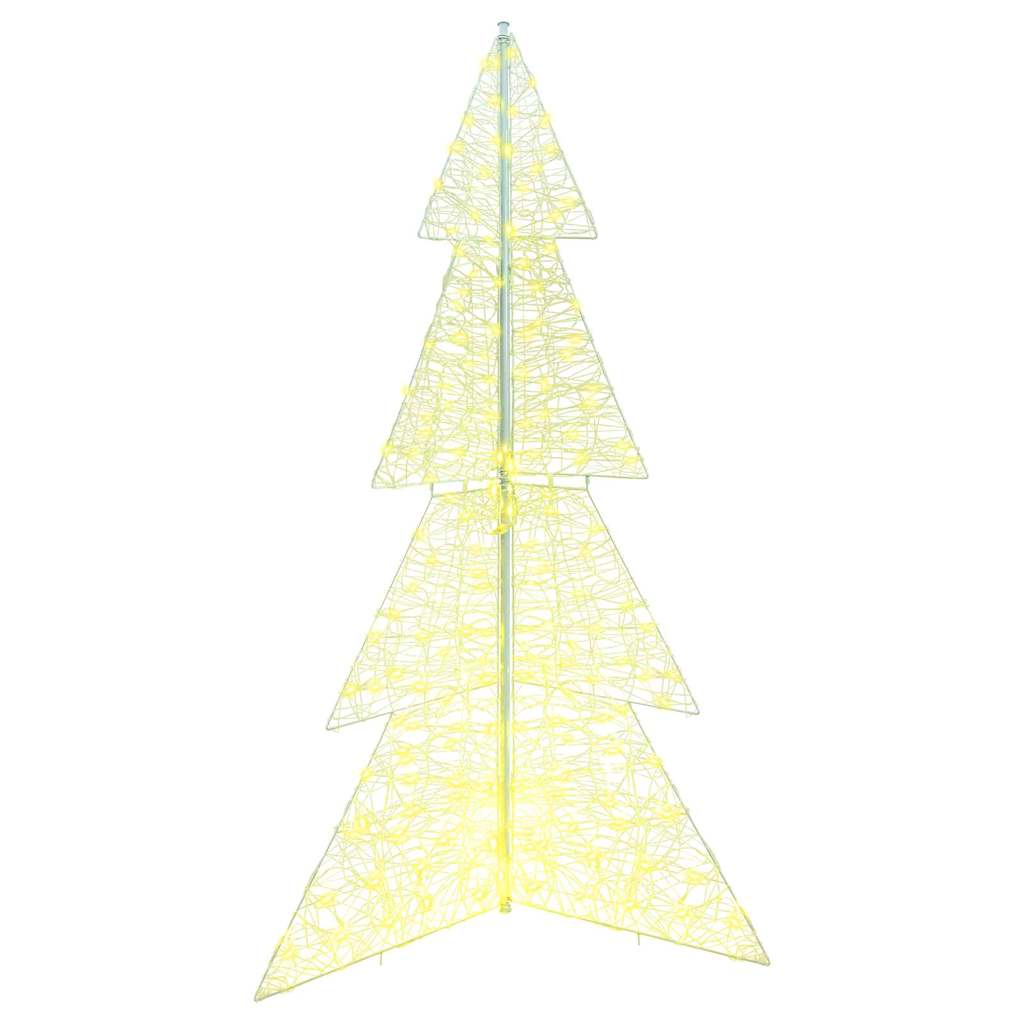 Juletre med 240 LED Varmhvit 180 cm Akryl