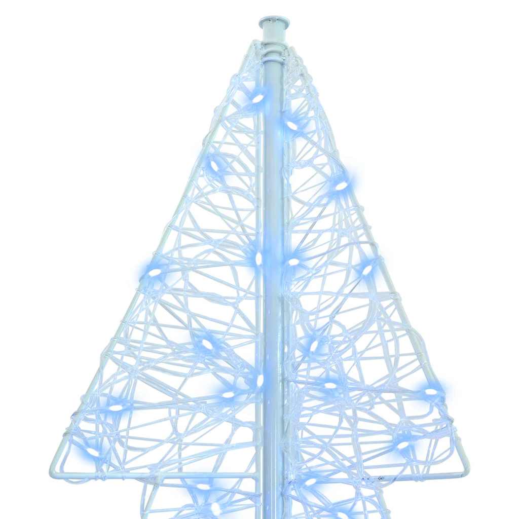 Juletre med 240 LED Kald Hvit 180 cm Akryl