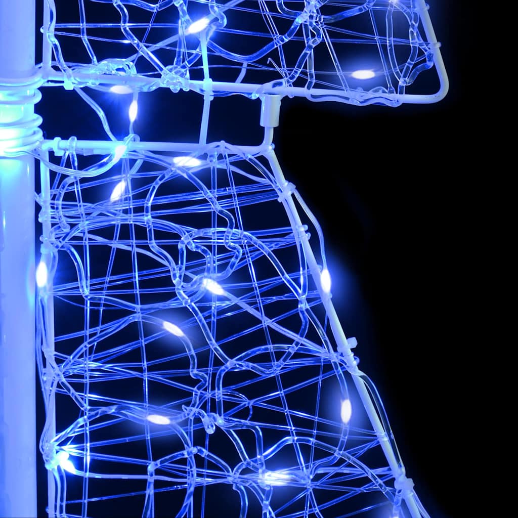 Juletre med 240 LED Blå 180 cm Akryl