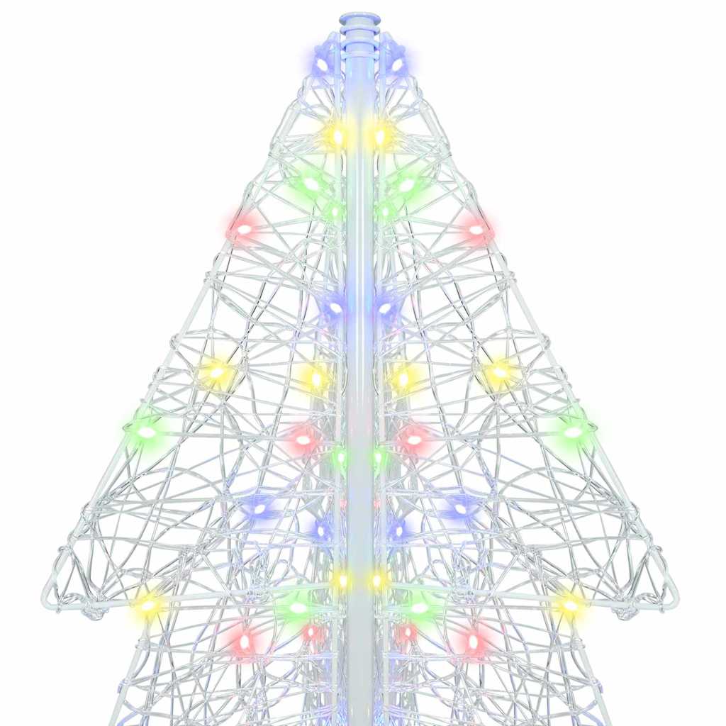 Juletre med 240 LED Flerfarget 180 cm Akryl