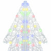 Juletre med 240 LED Flerfarget 180 cm Akryl