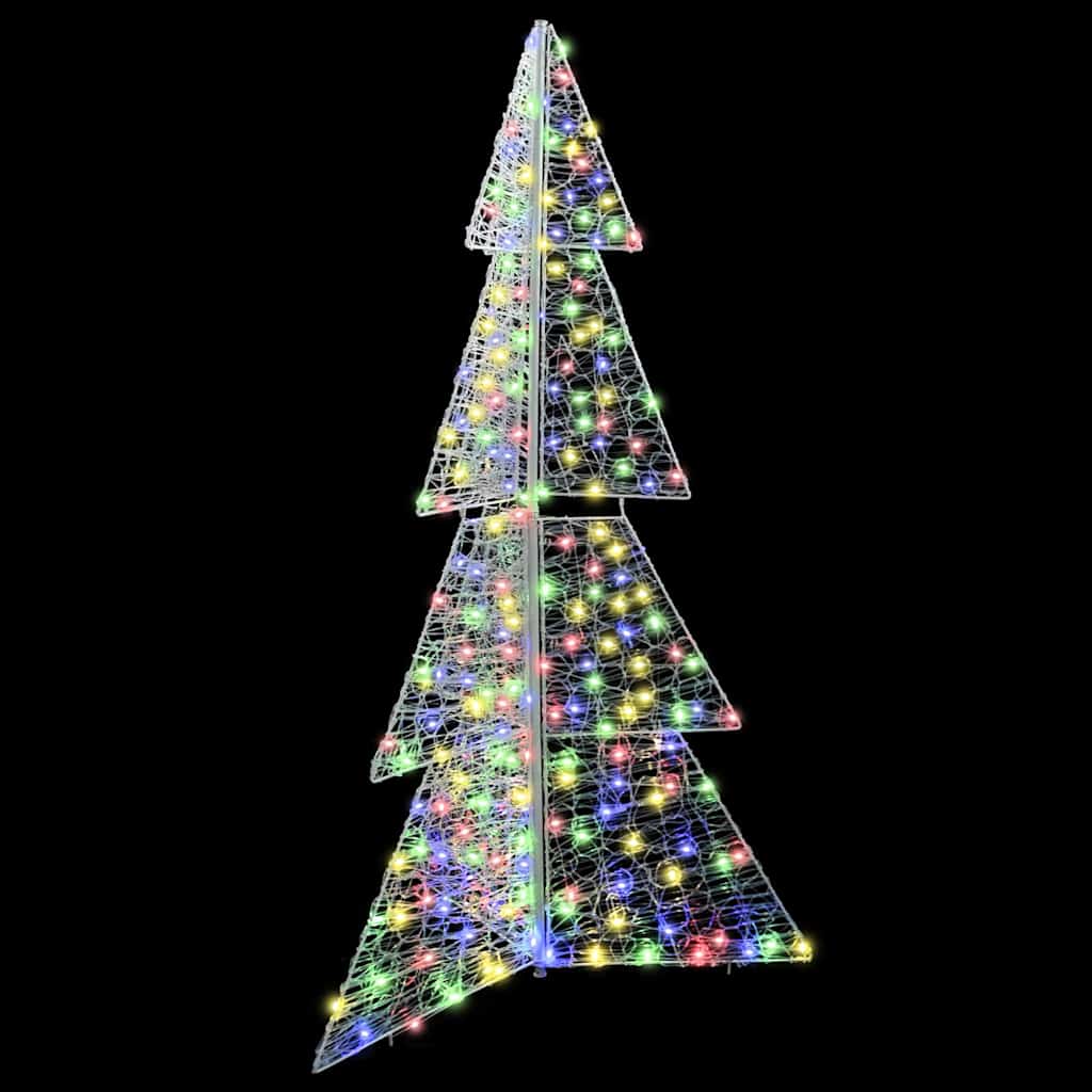 Juletre med 240 LED Flerfarget 180 cm Akryl