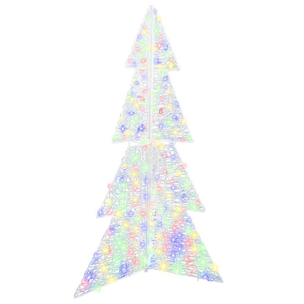 Juletre med 240 LED Flerfarget 180 cm Akryl
