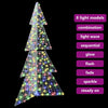 Juletre med 240 LED Flerfarget 180 cm Akryl