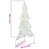 Juletre med 240 LED Flerfarget 180 cm Akryl