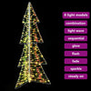 Juletre med 160 LED Varmhvit 150 cm PET