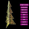 Juletre med 240 LED Varmhvit 180 cm PET