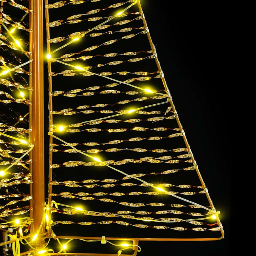 Juletre med 160 LED Varmhvit 150 cm PET