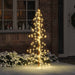 Juletre med 160 LED Varmhvit 150 cm PET