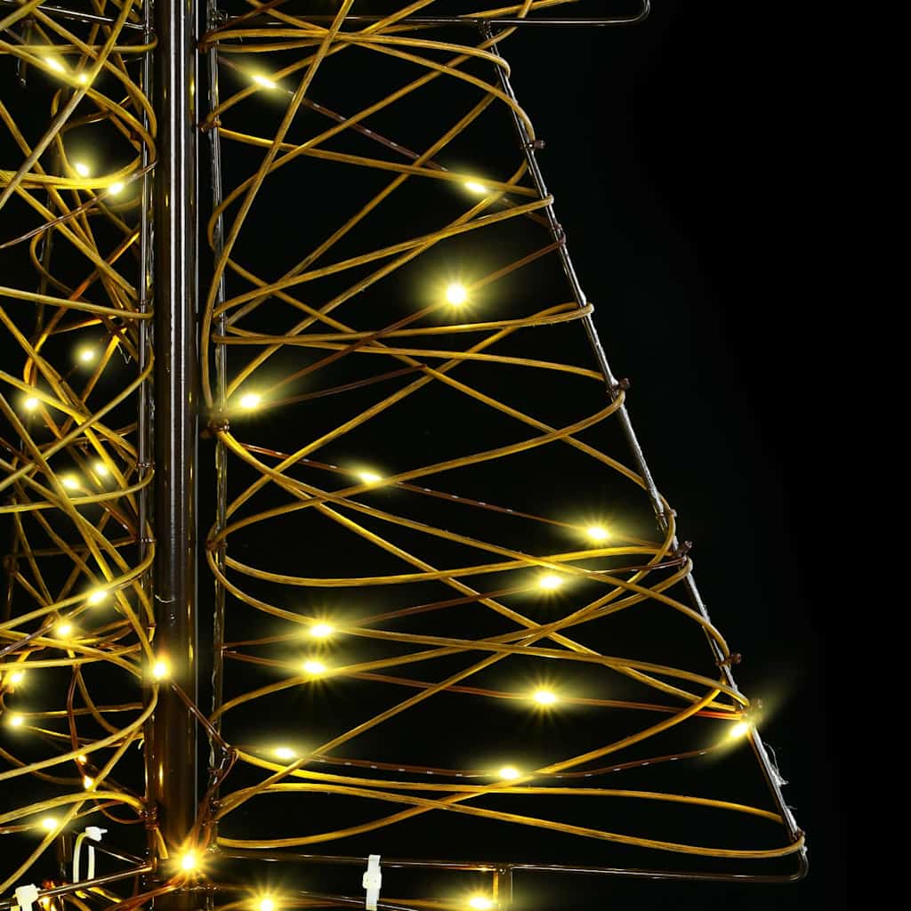 Juletre med 160 LED Varmhvit 150 cm Rotting