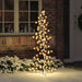 Juletre med 160 LED Varmhvit 150 cm Rotting