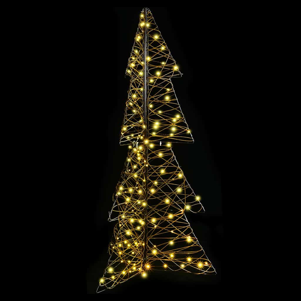Juletre med 160 LED Varmhvit 150 cm Rotting