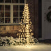 Juletre med 240 LED Varmhvit 180 cm Rotting