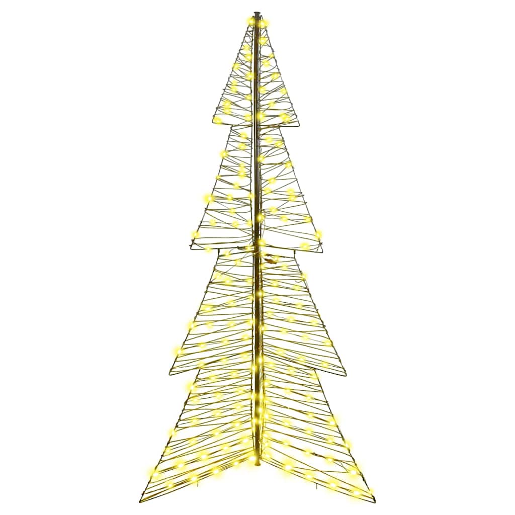 Juletre med 240 LED Varmhvit 180 cm Rotting