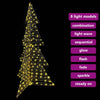 Juletre med 240 LED Varmhvit 180 cm Rotting