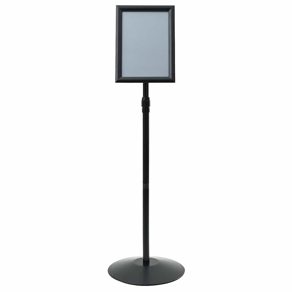 Pedestal plakatstativ sølv a4 PVC og stål