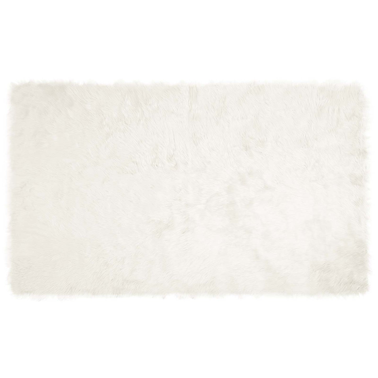 Fusk saueskinnteppe TAFALLA Hvit 100 x 200 cm Polyester