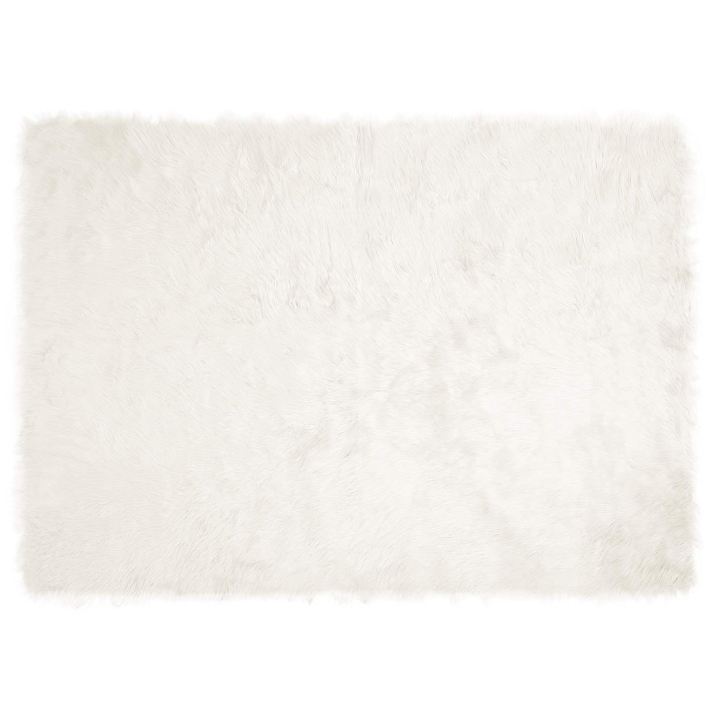 Fusk saueskinnteppe TAFALLA Hvit 120 x 170 cm Polyester
