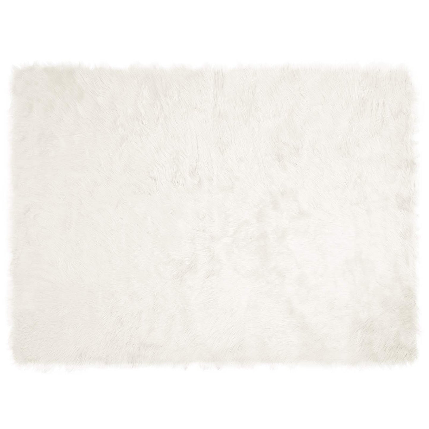 Fusk saueskinnteppe TAFALLA Hvit 160 x 230 cm Polyester