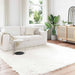 Fusk saueskinnteppe TAFALLA Hvit 200 x 200 cm Polyester