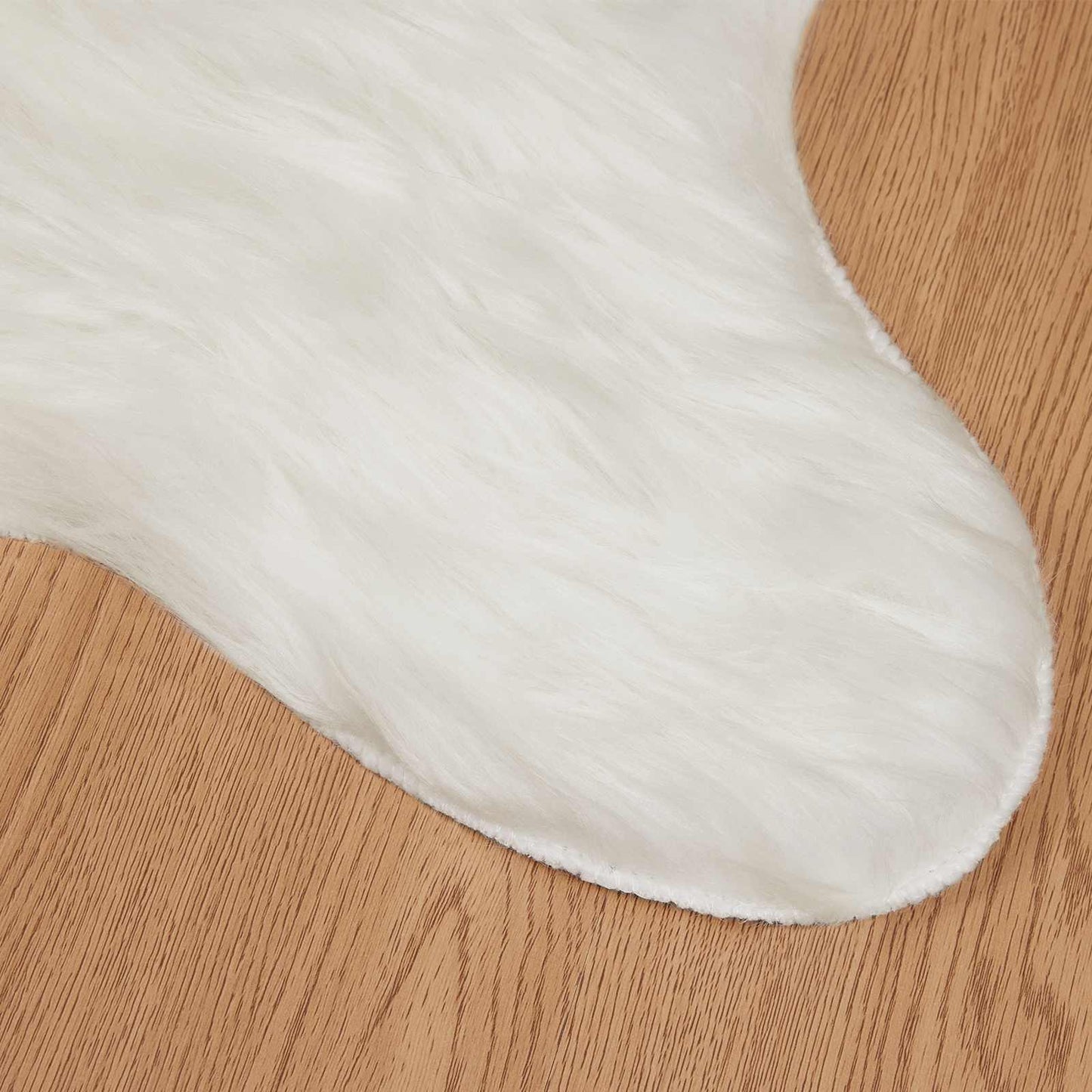 Fusk saueskinnteppe TAFALLA Hvit 80 x 120 cm Polyester