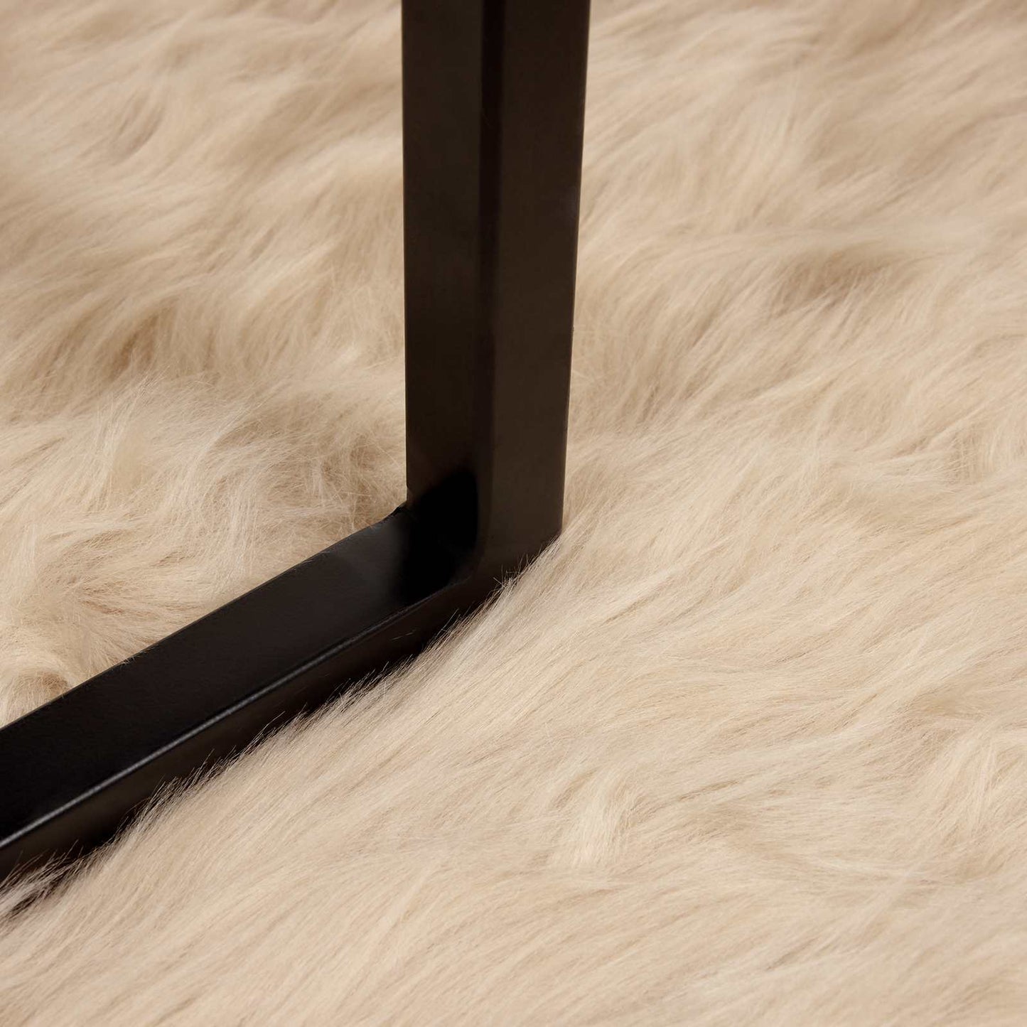 Fusk saueskinnteppe TAFALLA Beige 80 x 250 cm Polyester