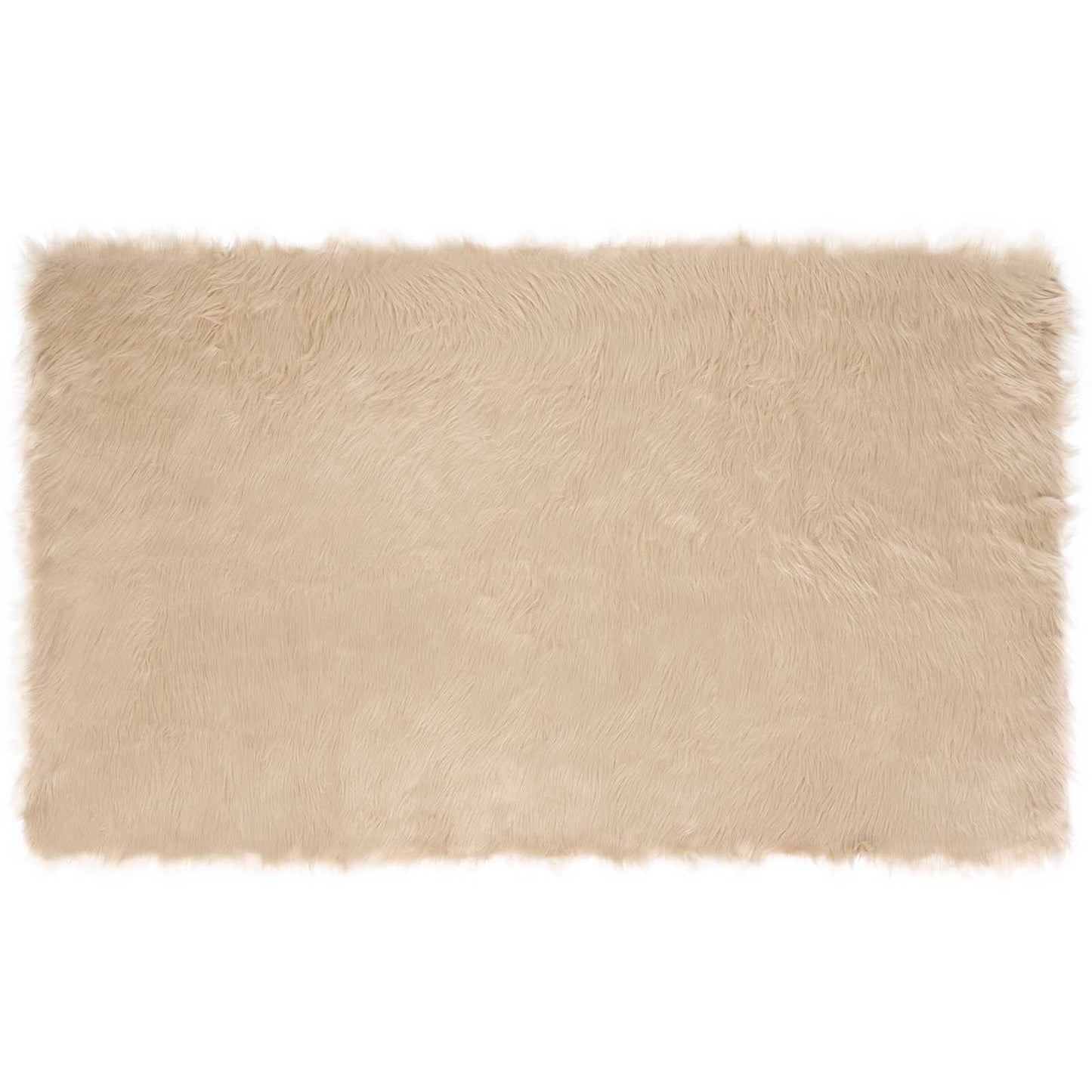 Fusk saueskinnteppe TAFALLA Beige 100 x 200 cm Polyester