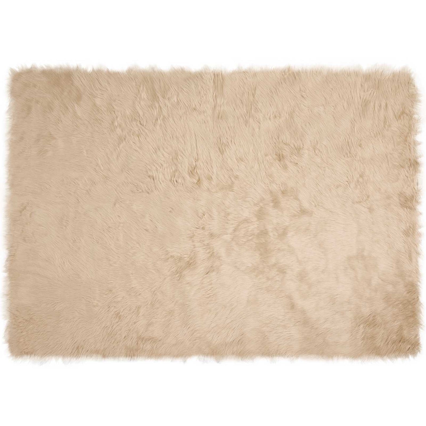 Fusk saueskinnteppe TAFALLA Beige 140 x 200 cm Polyester