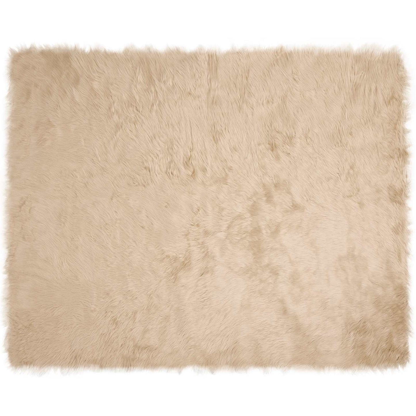 Fusk saueskinnteppe TAFALLA Beige 200 x 280 cm Polyester